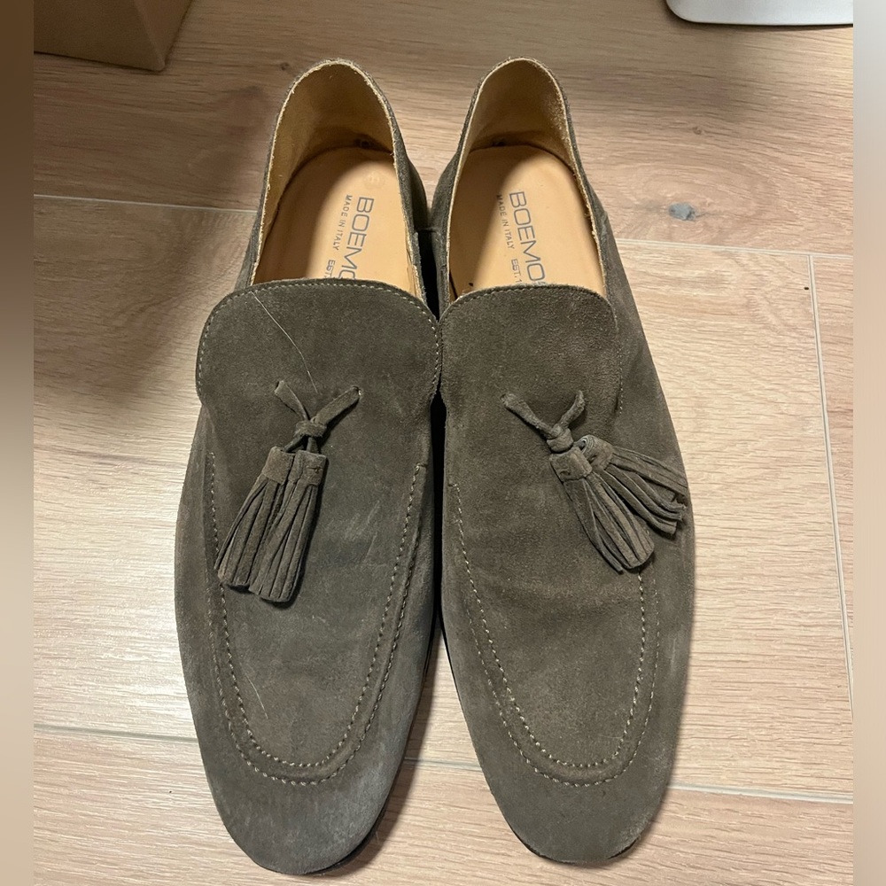 Boemo Italian Suede Loafer with tassel